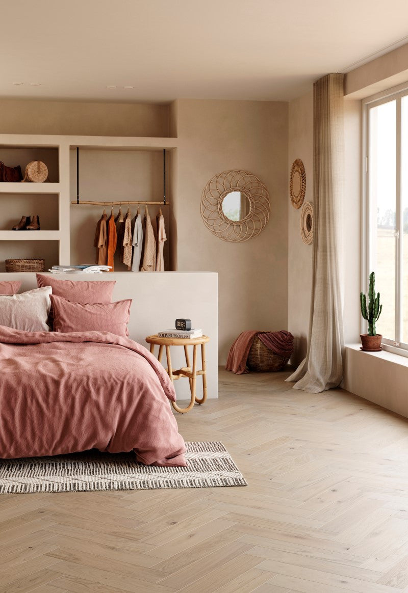 Parquet huilé Chêne - CHALET BÂTON ROMPU - 120 X 600 mm - 2 coloris - LAMETT